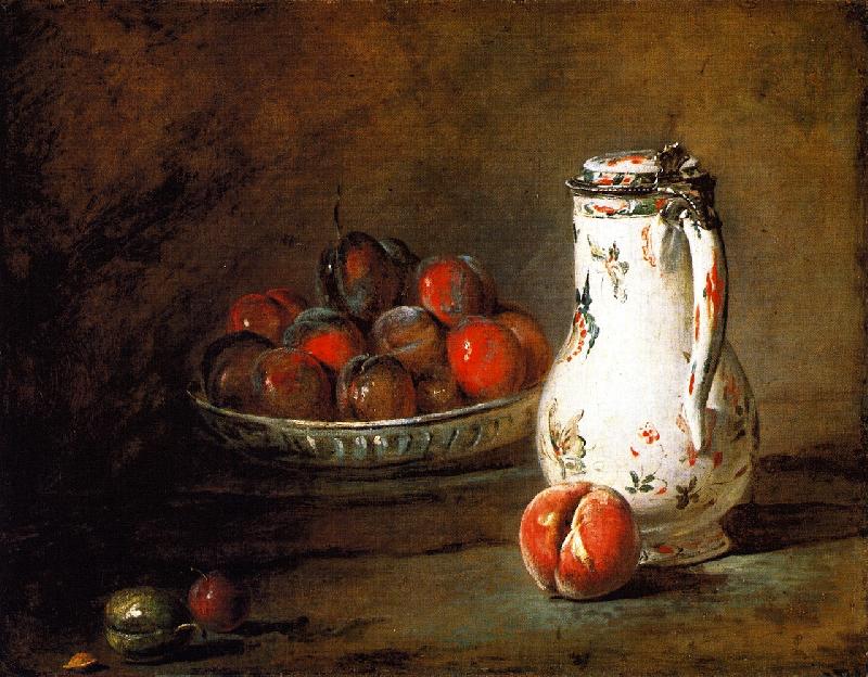 Jean Baptiste Simeon Chardin A Bowl of Plums oil painting picture